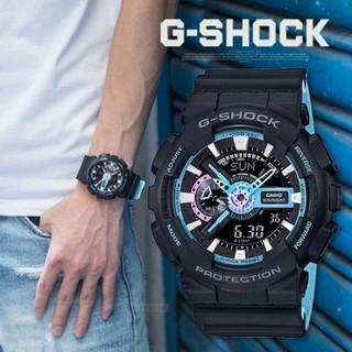 Casio G-SHOCK นาฬิกาข้อมือ รุ่น GA-700PC-1ADR - ดำ/ฟ้า