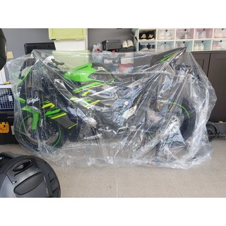 ถุงคลุมรถมอร์เตอร์ไซค์ใหญ่ บิ๊กไบค์ Size L ผ้าคลุมรถมอเตอร์ไ…