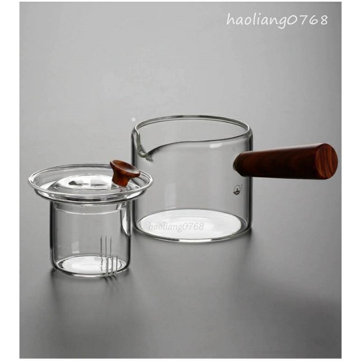 กาน้ำชาด้ามไม้ แก้วทนความร้อน Wooden handle teapot ✅สินค้าพร้อมส่ง ราคา ถูกที่สุด ดีลบีเคเค แกลเลอรีภาพที่ 7