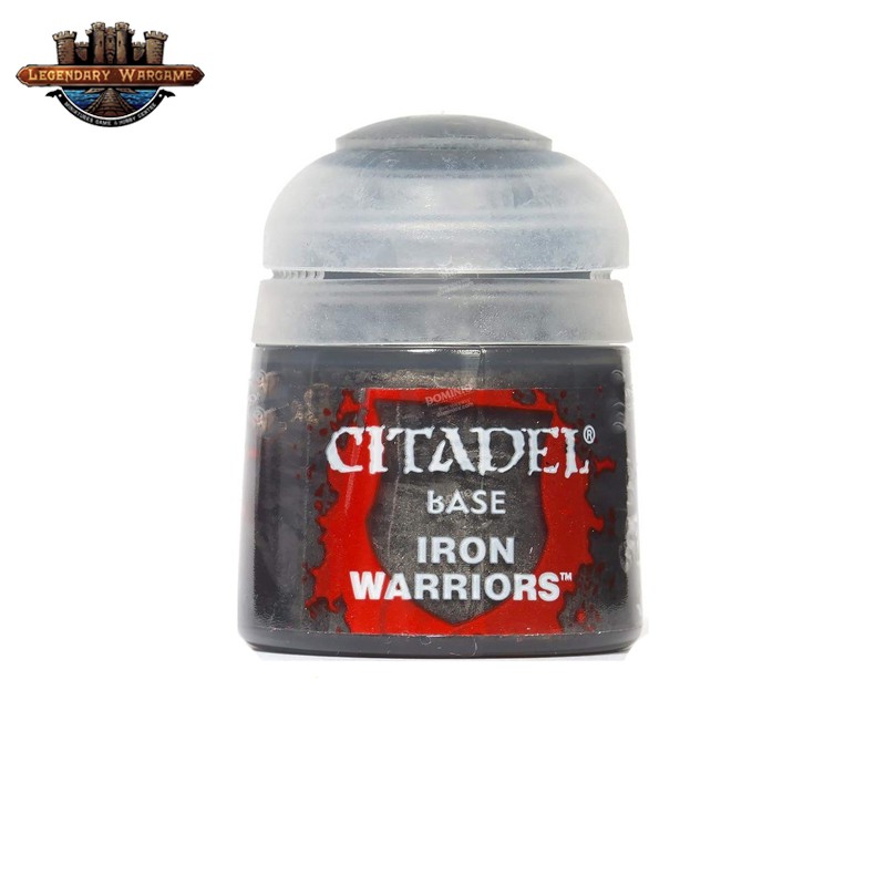[P210พร้อมส่ง] Citadel : BASE: IRON WARRIORS (12ML)สีและอุปกรณ์ทำโมเดลสีอะคริลิคสำหรับทาโมเดล