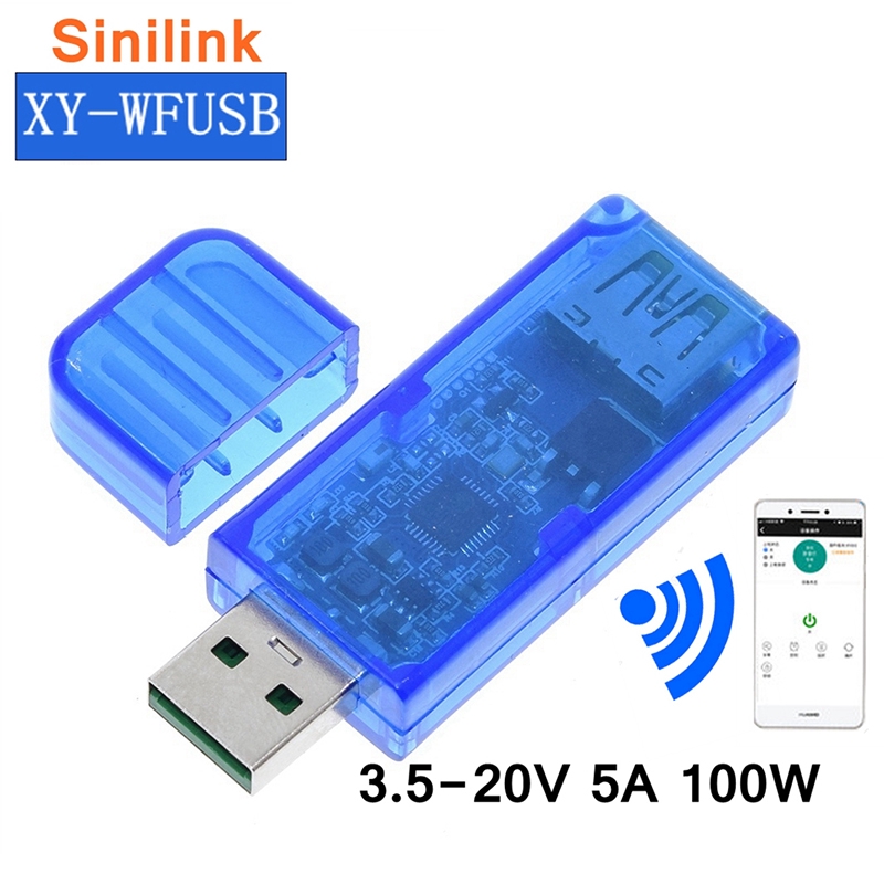 3.5-20V 5A 100W Mobile APP Smart Home XY-WFUSB Sinilink APP WIFI USB Mobile รีโมทคอนโทรลโมดูล