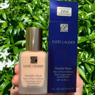 รองพื้นเอสเต้#2W0 #Warm Vanilla 👉Estee Lauder Double Wear Stay-in-Place Makeup SPF10/PA++  30 mlt