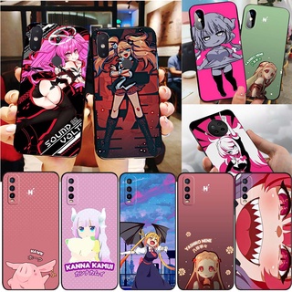 เคสโทรศัพท์ซิลิโคน TPU แบบนิ่ม ลาย SL126 อนิเมะ miss kobayashis dragon maid สีดํา สําหรับ Xiaomi Mi 10s 12 Lite Redmi 10A 10C 9C