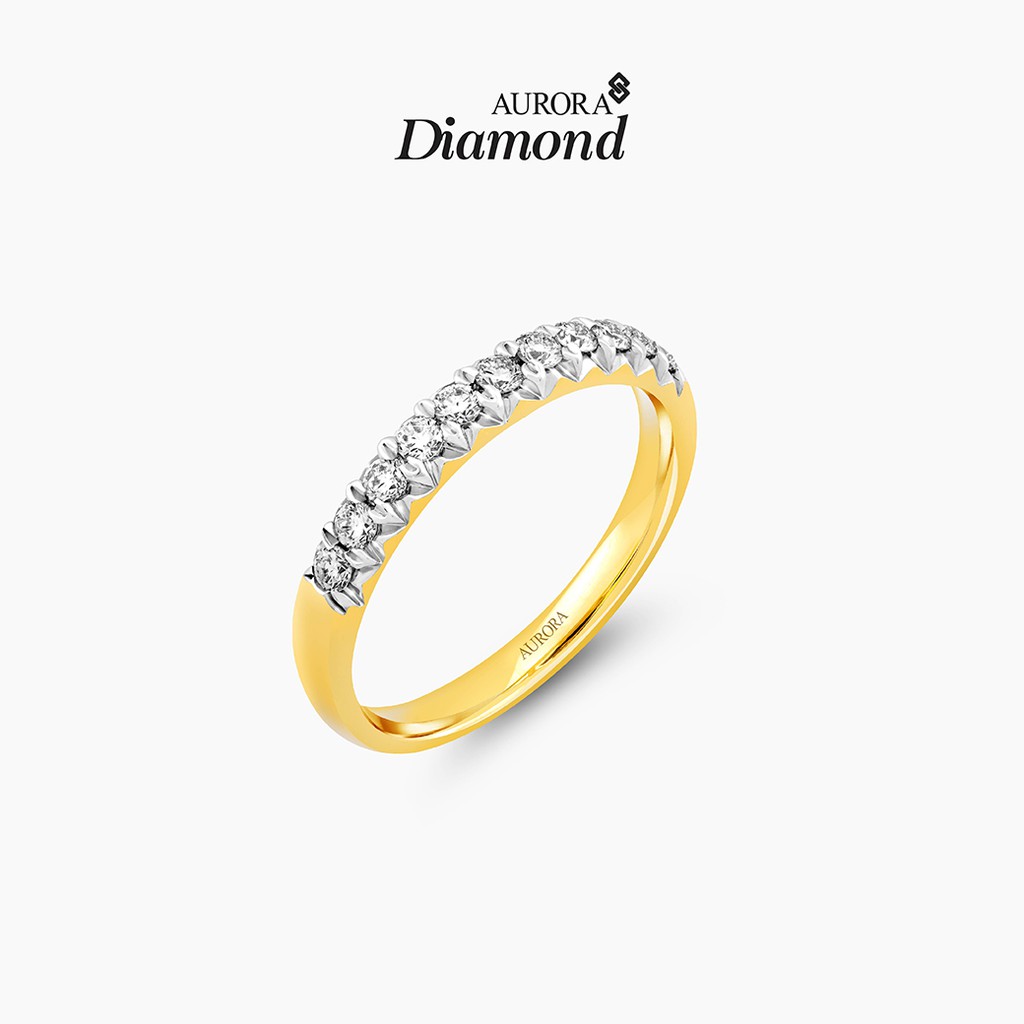 Aurora Diamond แหวนเพชร Forever Collection (Yellow Gold)