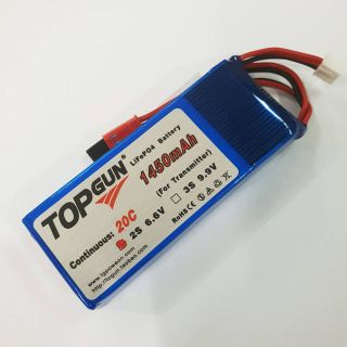 TOPGUN 1450 mAh. 6.6 V 20C