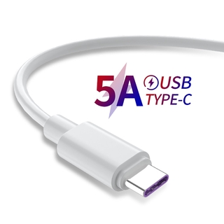 สายชาร์จ Usb Type-c 5a Type-c ยาว 1 ม. ชาร์จเร็ว สําหรับ Huawei P20 P30 Honor V10 Android Iphone