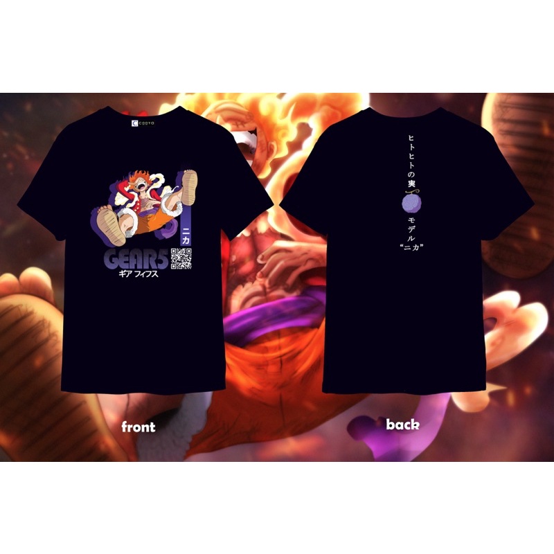 5 LUFFY ONE PIECE GEAR SHIRT [ฟรี GEAR5 โปสการ์ด + WANTED LUFFY 3 กระเทียมใหม่]