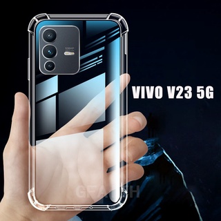 Hot Sales เคส VIVO V23 5G 2022 TPU Clear Ultra Thin Simple Soft Case Back Cover เคสโทรศัพท์ VIVOV23 Vivo V23 Full Shockproof Airbags Bumper Protect