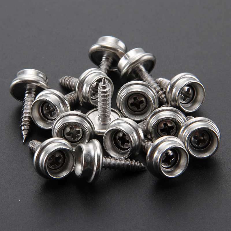 4PCS 831 Type Metal Snap Fasteners Press Studs Button Installation