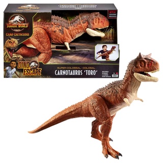 Mattel Jurassic World Super Colossal Carnotaurus Toro (HBY86) ของเล่นแอ็กชั่นฟิกเกอร์ไดโนเสาร์ คาร์โนทอรัส โทโร่