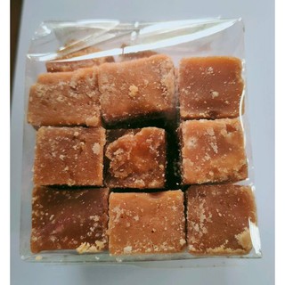 น้ำอ้อยก้อน น้ำอ้อยอัดก้อน สูตรโบราณ งบน้ำอ้อย น้ำตาลอ้อย 500 กรัม Brown Cane Sugar Cube Local Made 500 gm.