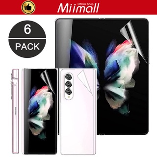 Miimall ฟิล์มไฮโดรเจล Z Fold3 ฟิล์มกันรอยหน้าจอ แบบเต็มจอสำหรับ Samsung Galaxy Z Fold3