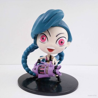 โมเดลฟิกเกอร์ Arcane Anime Jinx Vi Pvc ของเล่นสําหรับเด็ก