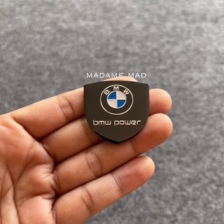 โลโก้ BMW ชิ้นงานอลูมิเนียมบาง ขนาด 3.5x3.5cm