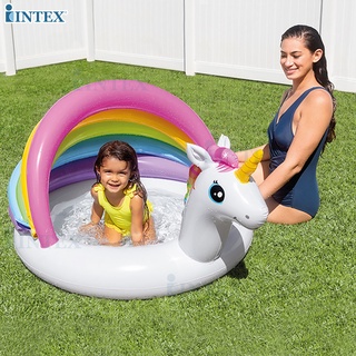 INTEX สระเป่าลม สระน้ำเป่าลม สระน้ำสำหรับเด็ก Unicorn Baby Pool รุ่น 57113