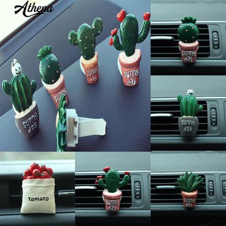 1Pc แคคตัสน่ารักเครื่องปรับอากาศ Vent น้ำหอม Diffuser Outlet Air Freshener