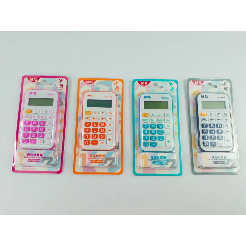 เครื่องคิดเลข + สายคล้องคอ พกพาสะดวก M&G [ADG98169] (จำนวน 1 ชิ้น) เครื่องคิดเลขพกพา