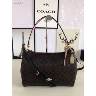 Coach MIA SHOULDER BAG IN SIGNATURE CANVAS COCO COLOR