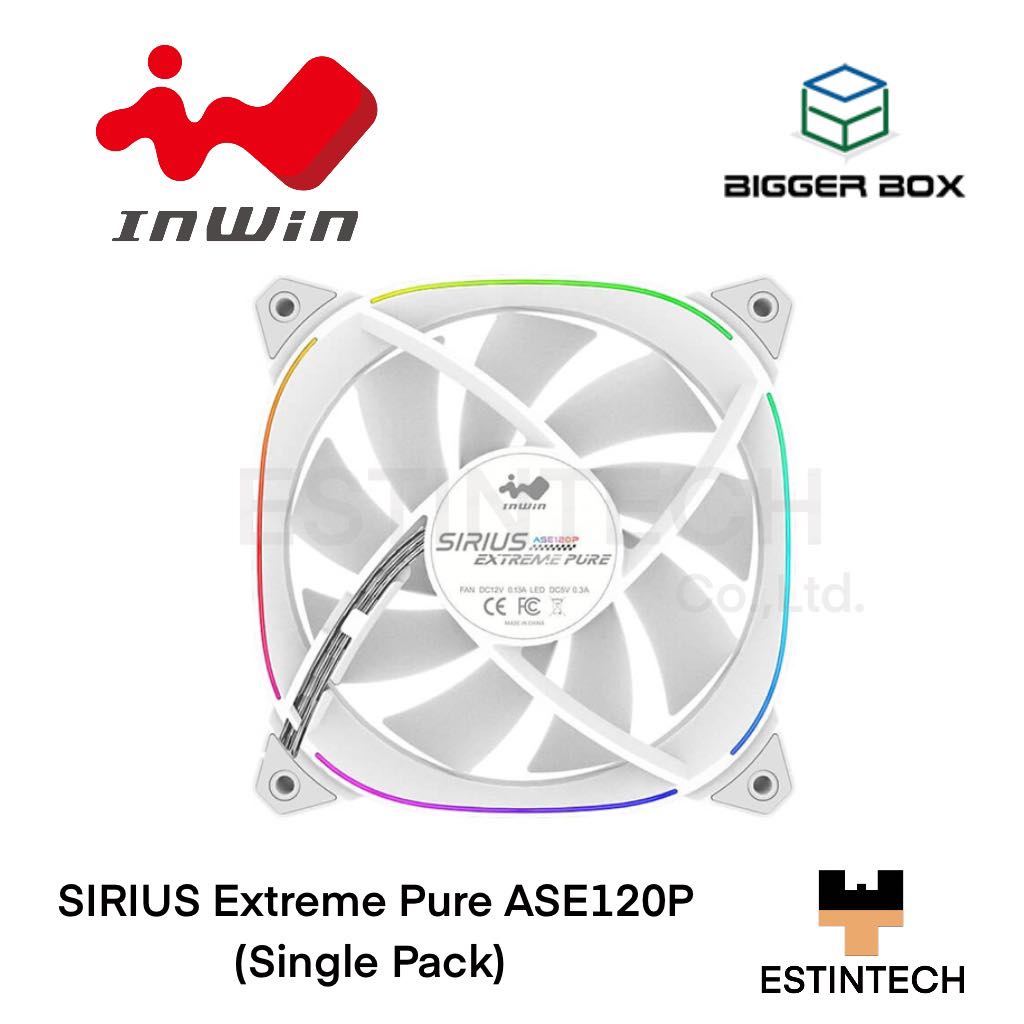 CASE FAN (พัดลมเคสคอมพิวเตอร์) InWin SIRIUS Extreme Pure ASE120 (Single Pack) ของใหม่ประกัน 2ปี