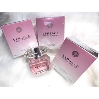 Versace bright  crystal edt 90ml กล่องซีล