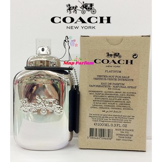 Coach New York Platinum Eau De Parfum For Men 100 ml. ( Tester Box ) ..... .. .....