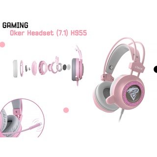 Oker Headset (มี2สี) H995  หูฟังแมว น่ารักๆ