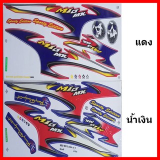 สติ๊กเกอร์ Mio Mix ปี 2004 รุ่น 3 เคลือบเงาแท้ทั่งแผ่น