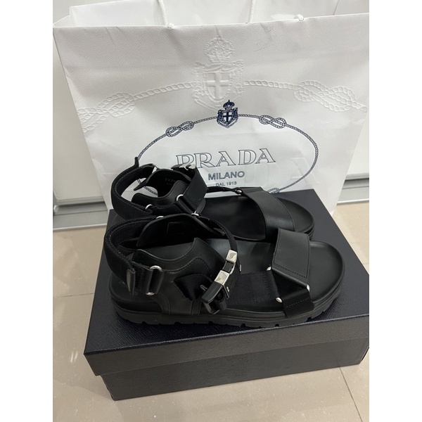 Used Prada Sandali Nomad Nastro E Pelle รองเท้า Prada (มือสอง)