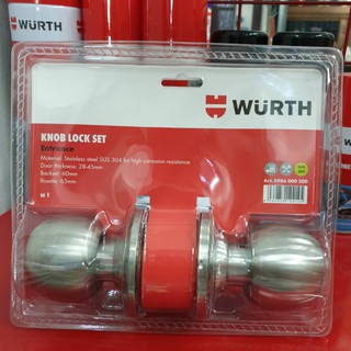 WURTH ลูกบิดประตูสแตนเลส Cylindrical knob lock set