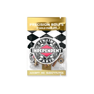 น็อตสเก็ตบอร์ด Independent Genuine Parts Phillips Hardware 1" Black/Gold