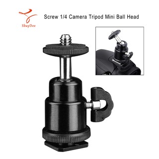 Screw 1/4 inch Camera Tripod Mini Ball Head Hot Shoe Adapter Accessory for Digital Camera