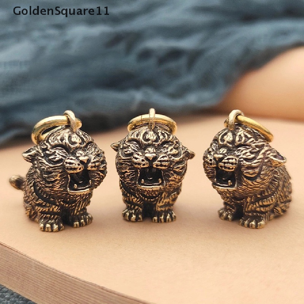 (Gd) Goldensquare11 พวงกุญแจโลหะทองเหลือง รูปเสือ สําหรับทําเครื่องประดับ Diy