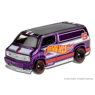 Custom 77 Dodge Van Hotwheels 2020 Collection Edition รถเหล็กพรีเมียร์คันพิเศษล้อยาง +แถมเคสกันกระแทก