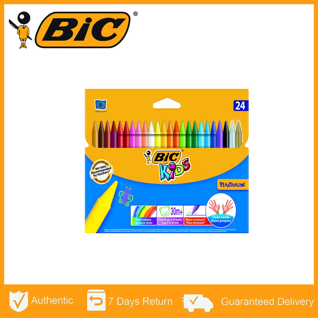 BIC Plastidecor Wax Crayon 24s