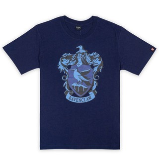 Warner Bros. Harry Potter Ravenclaw T-shirt เสื้อยืดผู้ชายแฮร์รี่พอตเตอร์เรเวนคลอ