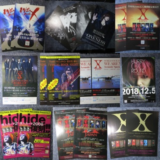 【ใบปลิวศิลปิน】X Japan / hide / ToshI / Sugizo