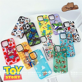 เคสโทรศัพท์มือถือแบบใส หนา กันกระแทก ลาย Toy Story Woody Buzz Lightyear สําหรับ iphone 15 14 13 11 12 Pro Max