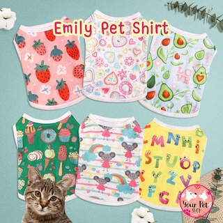 เสื้อหมา เสื้อแมว ชุดหมา ชุดแมว ซัมเมอร์ Emily Pet Shirt