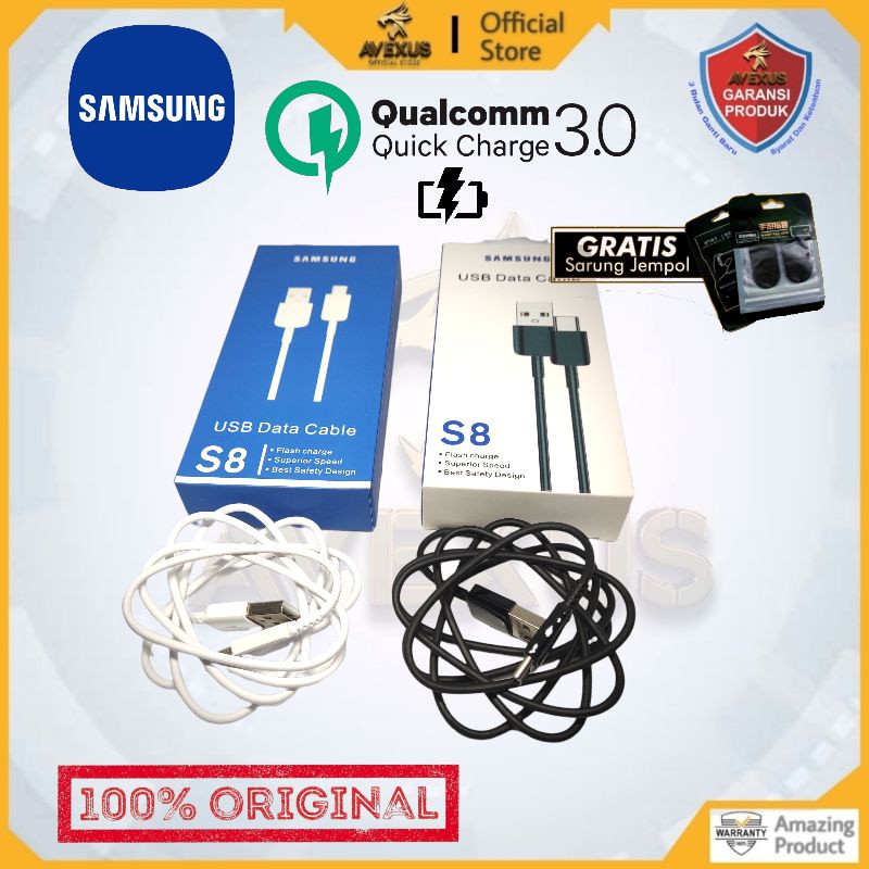 สาย Usb SAMSUNG Type C ต้นฉบับชาร์จเร็ว SAMSUNG NOTE 7 NOTE 8 NOTE 9 S8 S8 PLUS S9 S9+A5 2017 A7 201