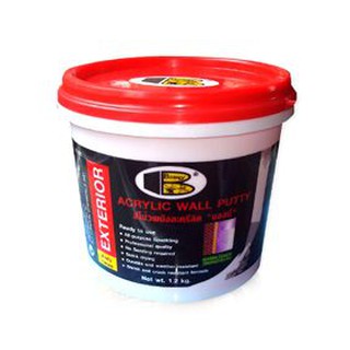 เคมีโป้ว Bosny Wall Putty ฝาแดง ขนาด 1.5กิโลกรัม