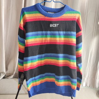 Rainbow Sweater เสื้อสเวตเตอร์ สีรุ้ง