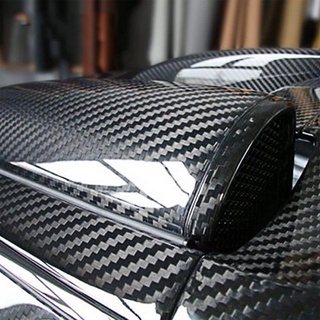 Waterproof Glossy Black 5D Carbon Fiber Vinyl Foil Film Car Wrap Roll Sticker Decal Auto Motorcycle Decorative Car  Acce