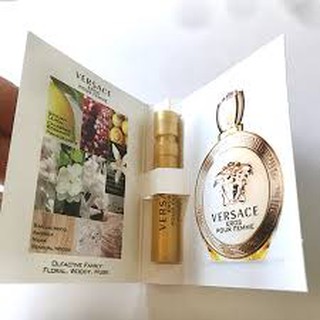 VERSACE EROS POUR FEMME (ขวดสีทอง) EDT 1ml. น้ำหอมเทพเจ้าแห่งความรัก