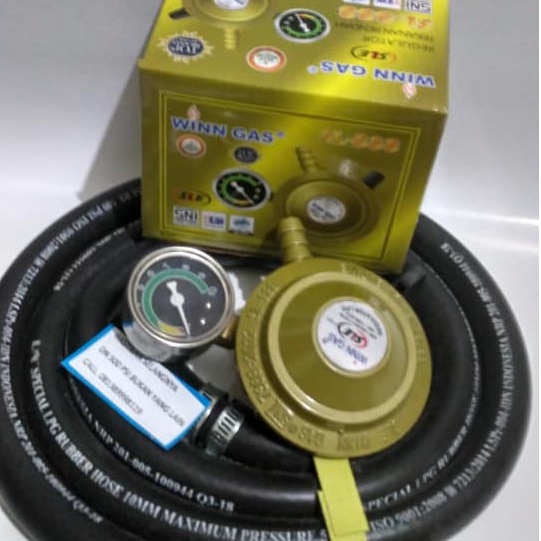 Neogaz WIN GAS SL 888 ตัวควบคุมอัตโนมัติ 500 PSI LPG ท่อแก๊ส Manometer Original DN สามชั้น