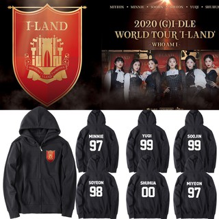 เสื้อฮู้ดซิปหน้า GIDLE - 2020 (G)I-DLE WORLD TOUR I-LAND