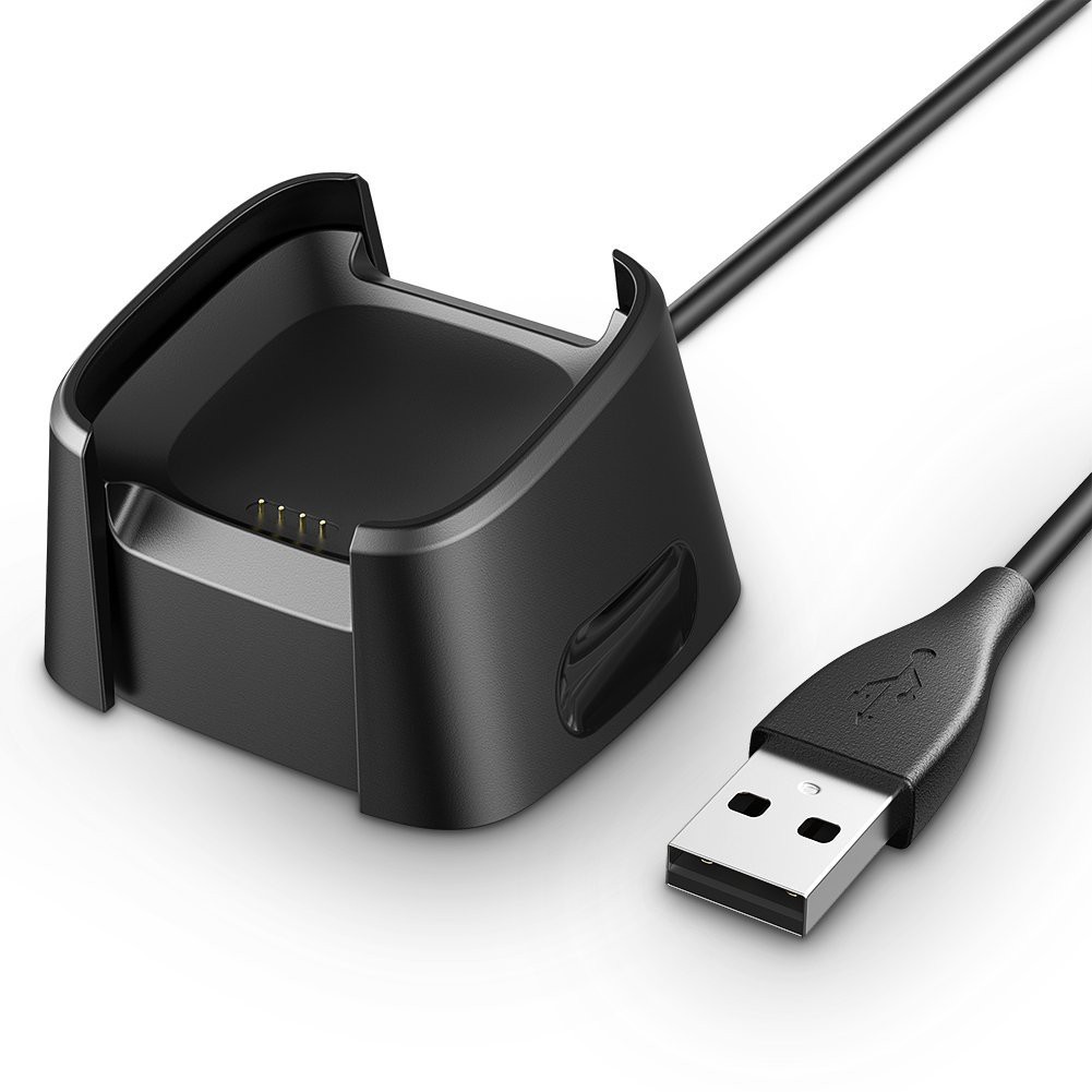 อะไหล่สายข้อมูล USB 1 ม. และแท่นชาร์จ สำหรับนาฬิกาข้อมืออัจฉริยะ Fitbit Versa รุ่นใหม่