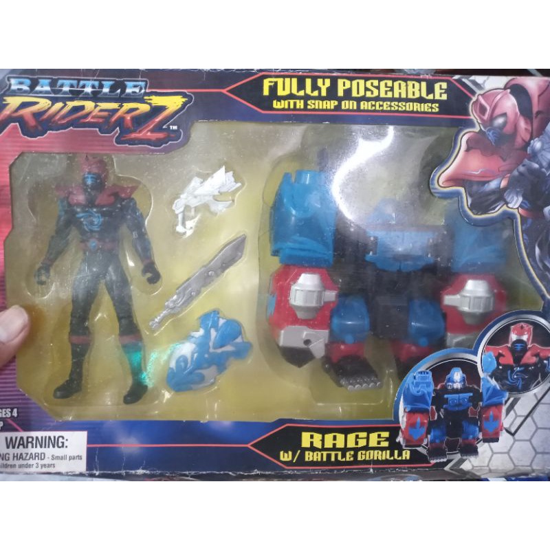 Battle rider z rage with gorilla รวมร่าง veratex2008 กล่องไม่สวย ลดราคา ...