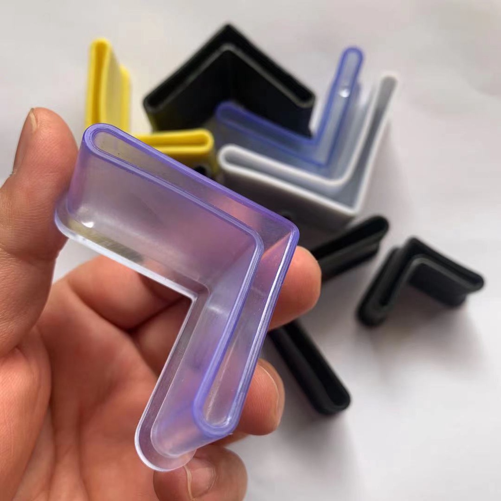 ยางฉากแบบซิริโคนใส และ สีดำ  แพ็คละ 4 ชิ้น