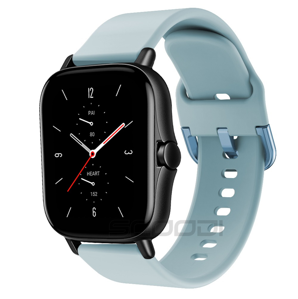 สายนาฬิกาข้อมือซิลิโคน สําหรับ Xiaomi Huami Amazfit GTS 4 4mini / GTS 3 / GTS 2 2e 2 Mini Smart Watch Band Sport Bracelet #8