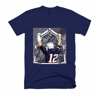 ส่งเร็ว เสื้อยืด พิมพ์ลายโปสเตอร์ Tom Brady Wild Unseix แฟชั่นฤดูร้อนS-5XL